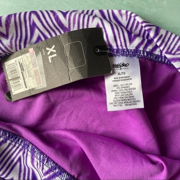 MOSSIMO white purple pattened bikini bottom sz XL - Picture 3 of 4